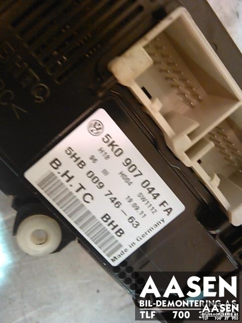 Varmeapparat betjening til VW Golf VI 2008-2012  (5K0907044FA|)