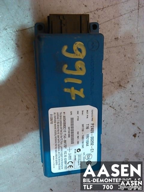 Styreenhet diverse til Toyota Yaris, 2009-2011 (Type II, Fase 2)  (MOTOROLA|PZ409-00292-C1)