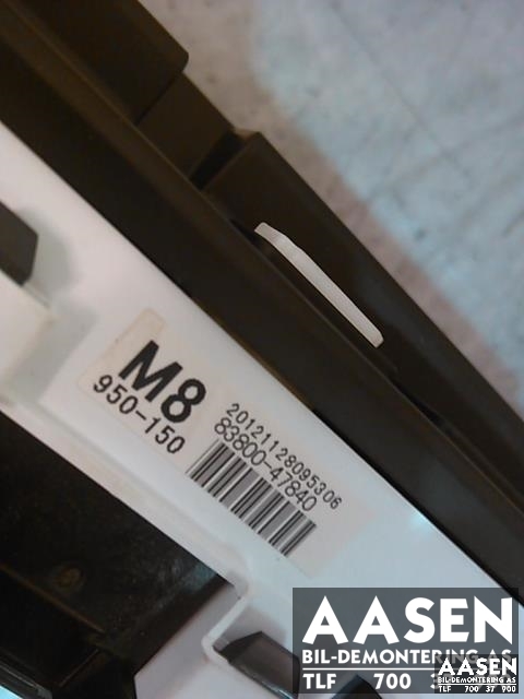 Instrumentpanel til Toyota Prius +7 2012-2020 (Type III) (stasjonsvogn) (stasjonsvogn) (83800-47840|)