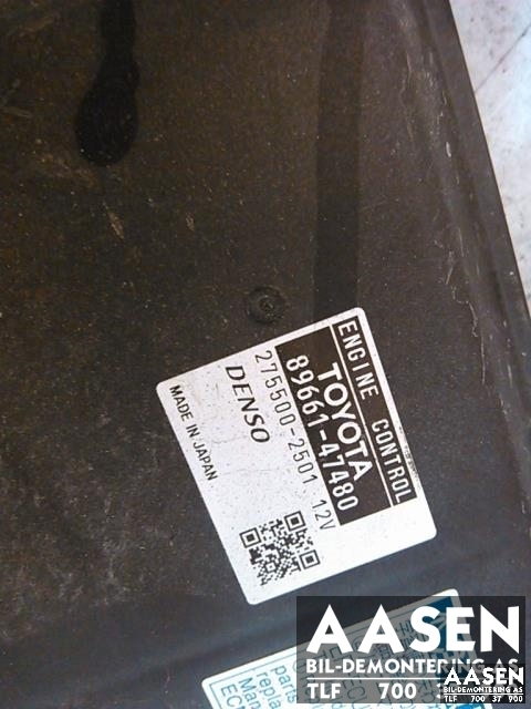 Styreenhet motor til Toyota Prius +7 2012-2020 (Type III) (stasjonsvogn) (stasjonsvogn) (DENSO|89661-47480|)