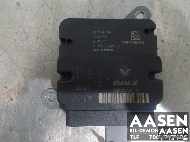 Airbag elektronikk til Renault Captur, 2013-2020 (Type I) (CONTINENTAL|985105123R-B)