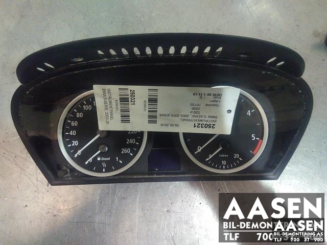 Instrumentpanel til BMW 5-Serie, 2003-2010 (E60/E61) (E60/E61) (62 11 9 135 254)