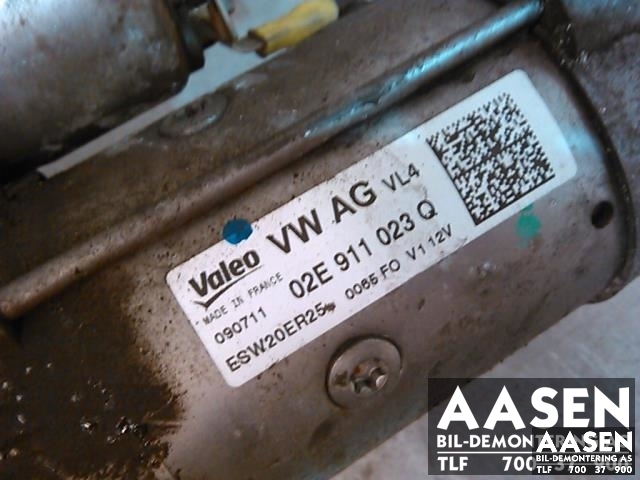 Starter diesel til VW Passat 2011-2015 (B7) (B7) (VALEO|02E 911 023 Q|)