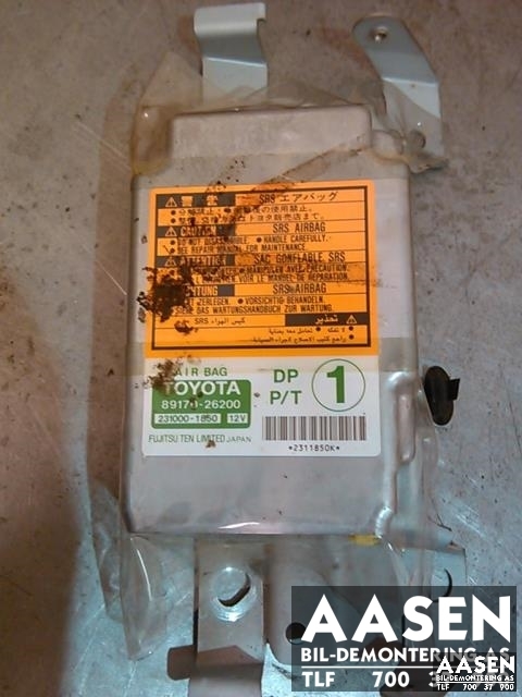 Airbag elektronikk til Toyota Hiace, 2007-2012 (Fase 3)  (FUJITSU|89170-26200)