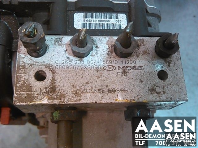 ABS sentral til Hyundai i20 2009-2014 (Type I)  (BOSCH|58910-1J200|0265238004|)
