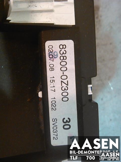 Instrumentpanel til Toyota Auris 2007-2010 (Type I, Fase 1) (83800-0Z300|)