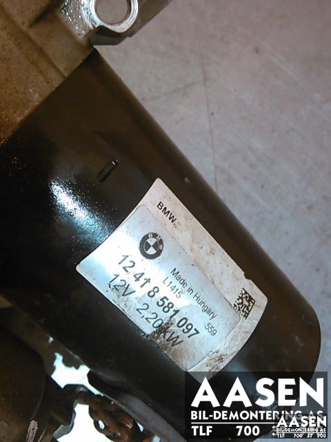 Starter diesel til BMW X3 2007-2010 (Fase 2) (E83) (E83) (12 41 8 581 097|)