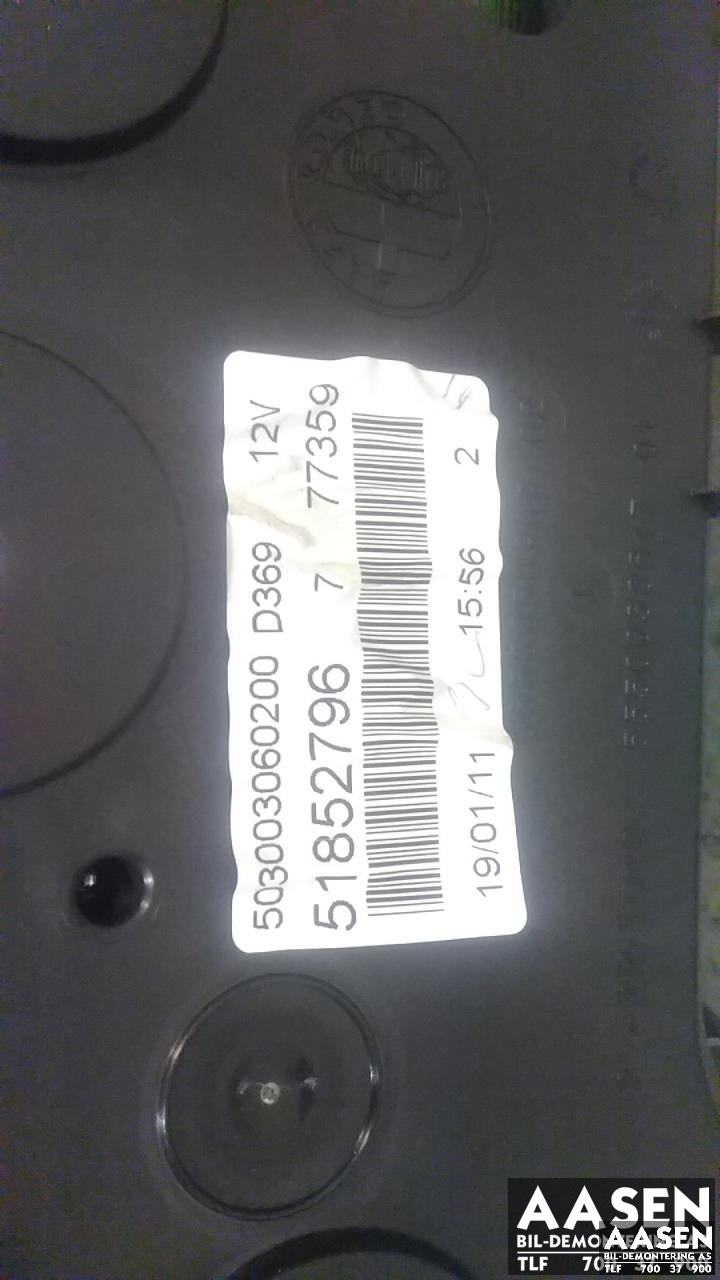 Instrumentpanel til Fiat Punto 2010-->> (Type III, Fase 2) EVO EVO (51852796|)