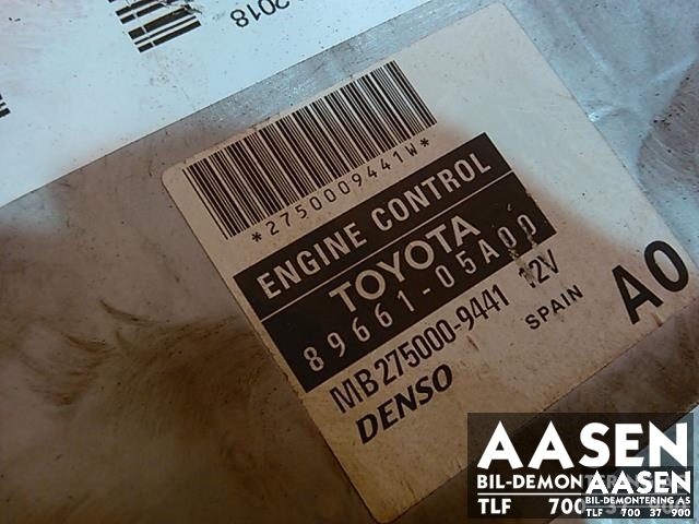 Styreenhet motor til Toyota Avensis 2003-2008 (Type II) (DENSO|89661-05A00|)
