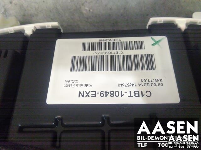 Instrumentpanel til Ford Fiesta 2013-2017 (Type VI, Fase 2)  (2086524|)