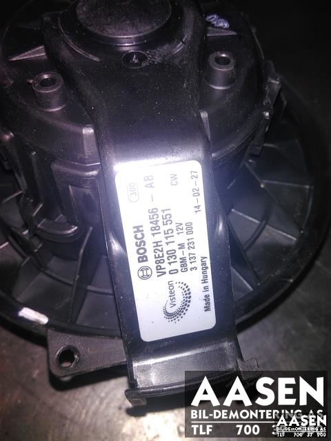 Varmeapparat motor til Ford Fiesta 2013-2017 (Type VI, Fase 2) (BOSCH|VP8E2H 18456 AB|0130115551|)