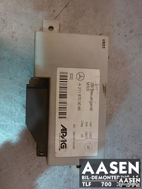 Styreenhet diverse til Mercedes E-Klasse, 2006-2009 (Fase 2) (W211) (W211) (A2118703085)