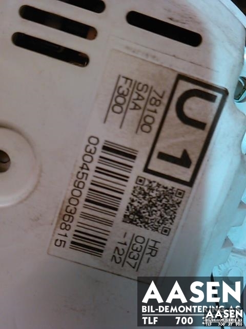 Instrumentpanel til Honda Jazz 2002-2008 (Type I)