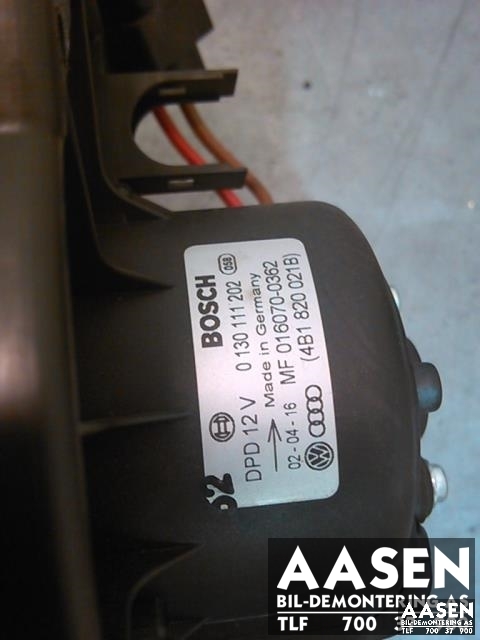 Varmeapparat motor til Audi A6 2001-2004 (Type II, Fase 2) (C5) (C5) (BOSCH|4B1820021B|)