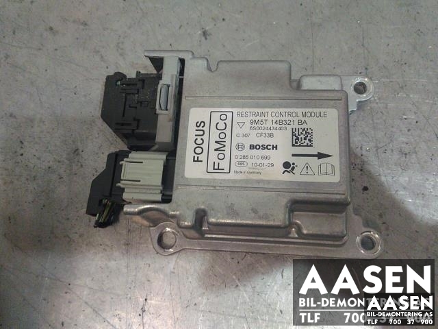 Airbag elektronikk til Ford Focus, 2008-2010 (Type II, Fase 2)  (BOSCH|9M5T 14B321 BA)