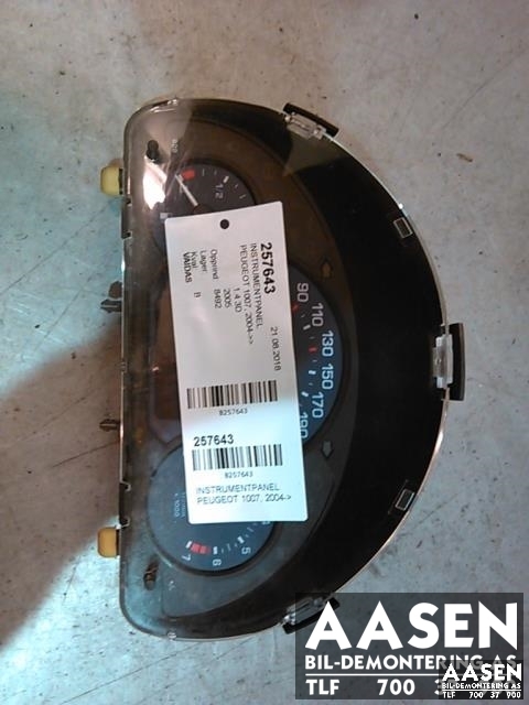Instrumentpanel til Peugeot 1007 2004-->> (9658241480|6106 50|6106 51)