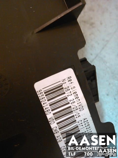 Instrumentpanel til Peugeot 1007 2004-->> (9658241480|6106 50|6106 51)