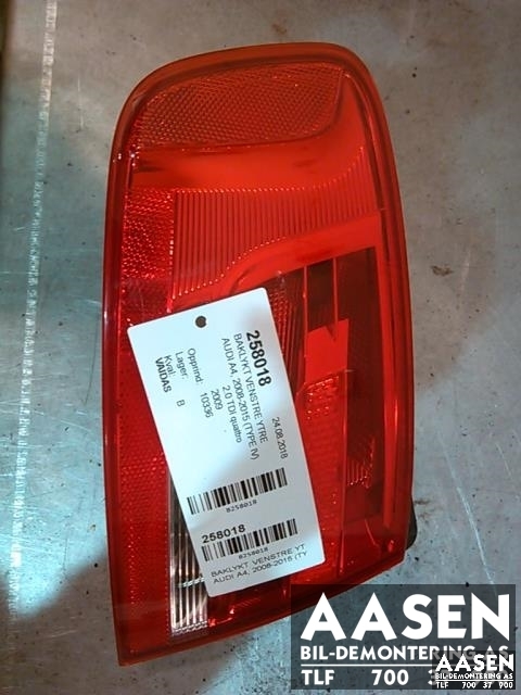 Baklykt venstre ytre til Audi A4 2007-2014 (Type IV) (B8) (B8) (8K5 945 095 D|)
