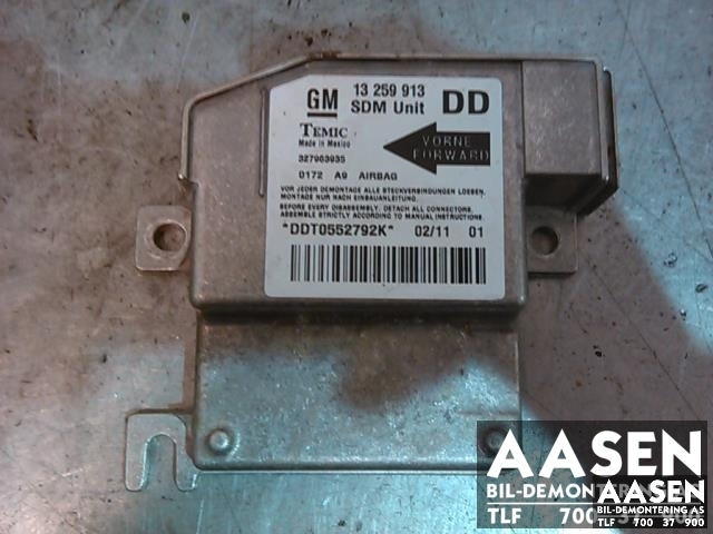 Airbag elektronikk til Opel Combo C, 2002-2011  (TEMIC|13259913)
