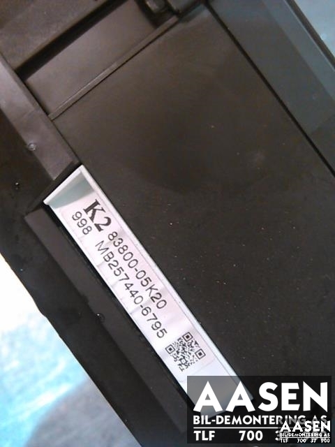 Instrumentpanel til Toyota Avensis 2009-2015 (Type III, Fase 1)  (83800-05K20|)