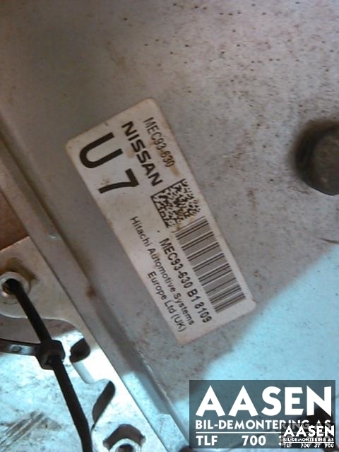 Styreenhet motor til Nissan Qashqai 2007-2010 (Type I, Fase 1)  (HITACHI|MEC93-630|)
