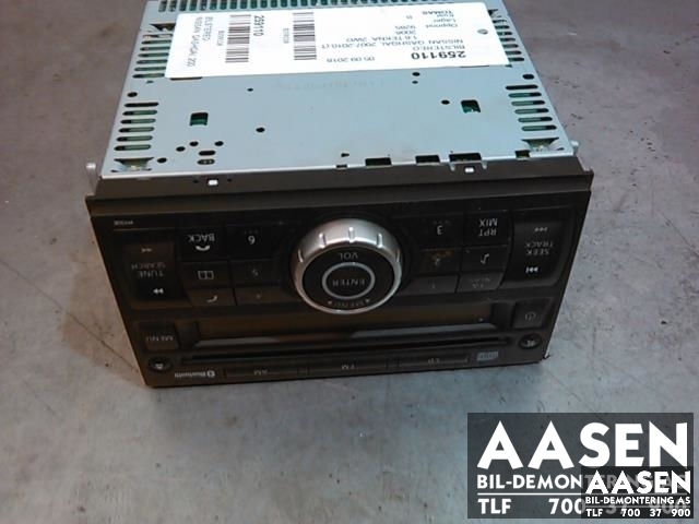 Bilstereo til Nissan Qashqai, 2007-2010 (Type I, Fase 1)  (28185 JD00A)