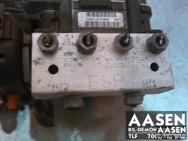 ABS sentral til Audi A4 2007-2014 (Type IV) (B8) (B8) (BOSCH|8K0 614 517 BR|8K0 614 517 FM|8K0 614 517 BP)
