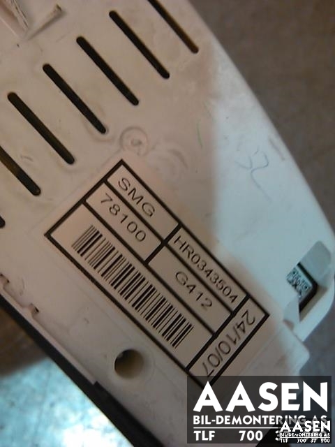 Instrument kjørecomputer til Honda Civic 2006-2011 (Type VIII)  (HR0343504|)