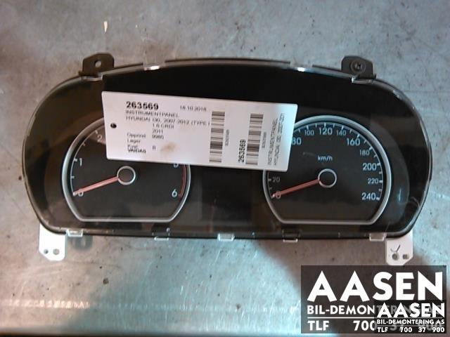 Instrumentpanel til Hyundai i30, 2007-2012 (Type I) (94033-2R600)