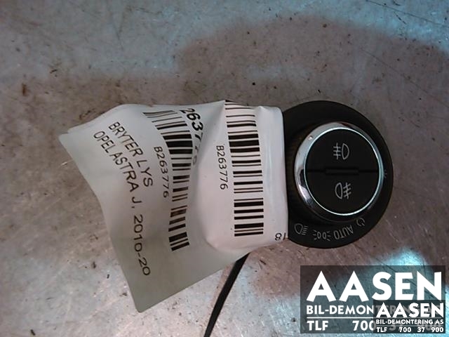 Bryter lys til Opel Astra J 2010-2015 (13268707|)