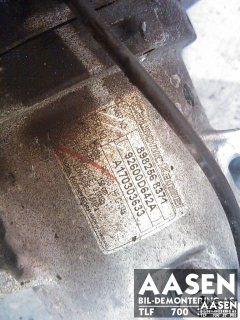 Aircondition kompressor til Isuzu D-Max 2017-2020 (Type II, Fase 2) (CALSONIC KANSEI|898256 8371|)