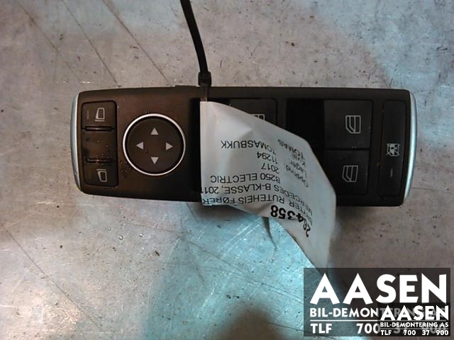 Bryter ruteheis førerdørspanel til Mercedes B-Klasse, electric drive, 2014-2018 (W242) (W242) (A1669054300)