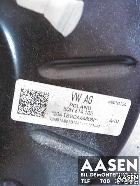 Bremsekraft-forsterker til VW Tiguan 2016-2020 (Type II, Fase 1)  (5QH614105|)