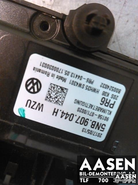 Varmeapparat betjening til VW Tiguan 2016-2020 (Type II, Fase 1)  (5NB907044H|)