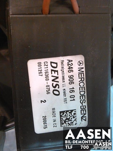 Varmeapparat motor til Mercedes B-Klasse 2011-2018 (W246) (W246) (DENSO|A 246 906 16 01|A 246 906 42 00|)