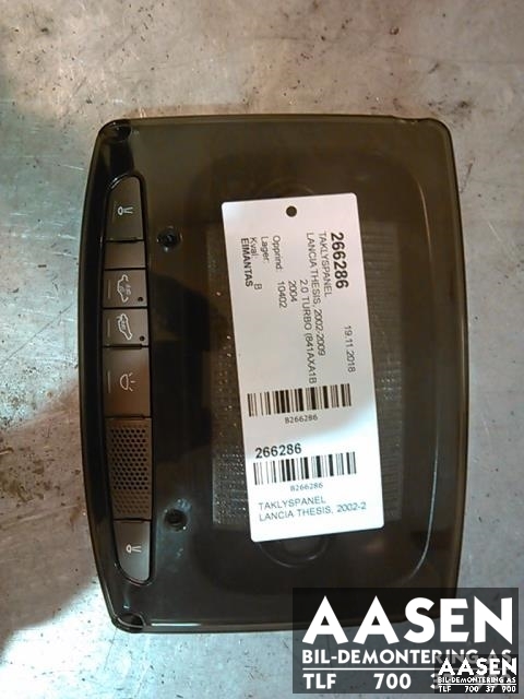 Taklyspanel til Lancia Thesis, 2002-2009  
