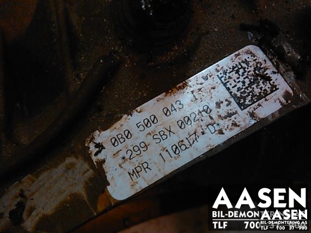 Kardang klokke bak til Audi A4 2015-2019 (Type V, Fase 1) (B9) (B9) (0B0500043J|0B0 500 043 J|)