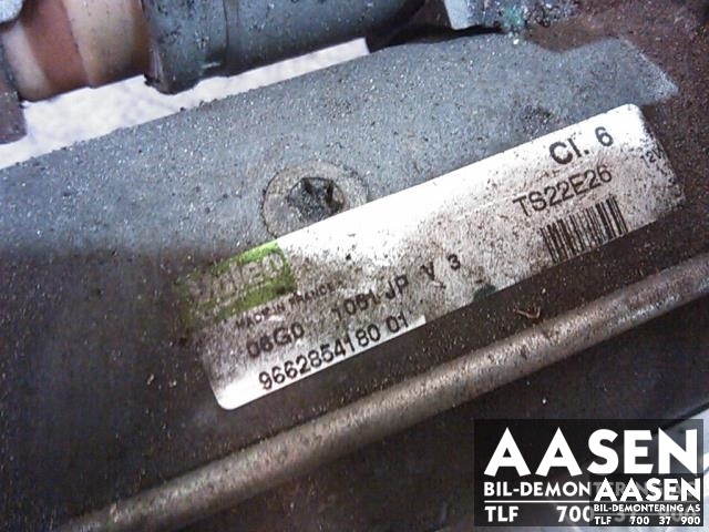 Starter diesel til Peugeot 3008 2009-2016 (Type I) (VALEO|9662854180 01|)