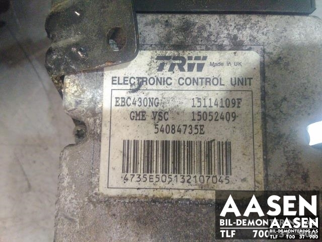 ABS sentral til Opel Vectra C 2005-2008 (Type II) (TRW|15114109|)