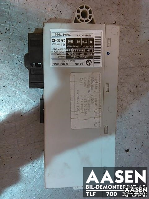 Styreenhet diverse til BMW 5-Serie 2003-2010 (E60/E61) (E60/E61) (SIEMENS|61 35 6 943 854|)