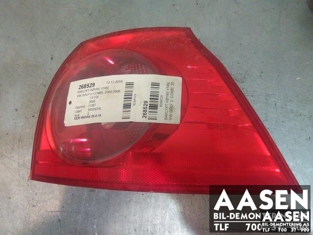 Baklykt høyre ytre til VW Golf V, Combi 2003-2008 (1K6 945 096 AA|)