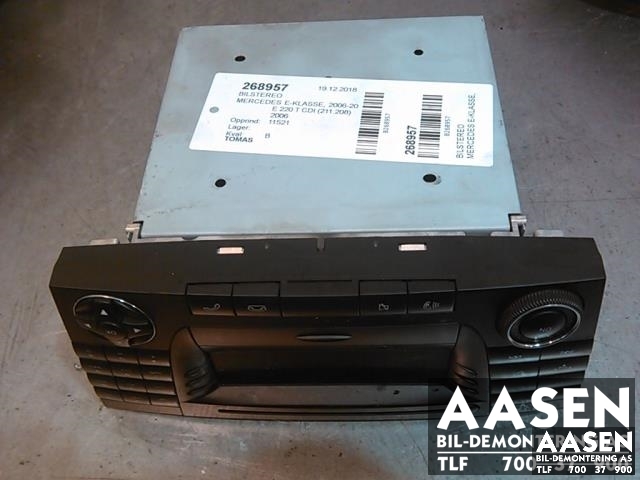 Bilstereo til Mercedes E-Klasse, 2006-2009 (Fase 2) (W211) (W211) (HARMAN/BECKER|A 211 870 29 83)