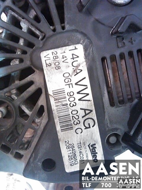 Dynamo diesel til VW Passat 2005-2010 (B6) (B6) (VALEO|06F 903 023 C|)