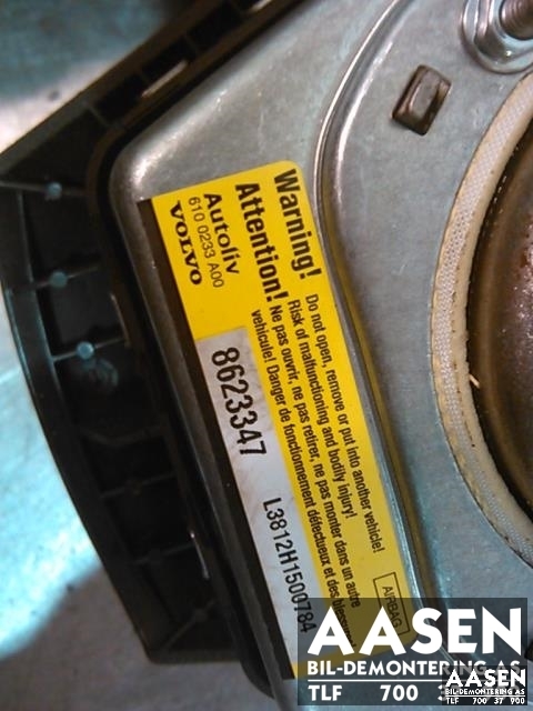 Airbag rattpute til Volvo C70 2010-2013 (Type II, Fase 2)  (AUTOLIV|8623347|)