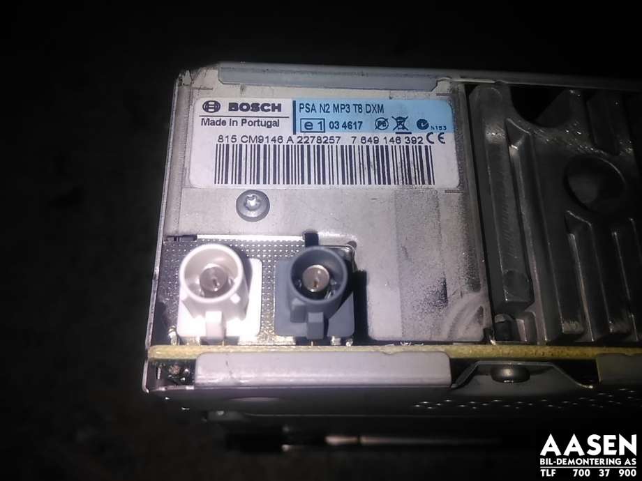 Bilstereo til Peugeot 5008 2010-2017 (Type I)  (6574 PT|9666967477|6579 NV| 6574 PV)