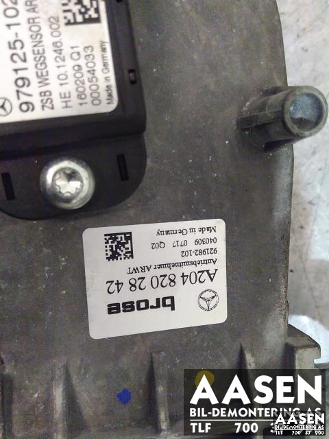 Baklukeåpner motor til Mercedes GLK 2008-2015 (X204) (X204) (A2048202842|)