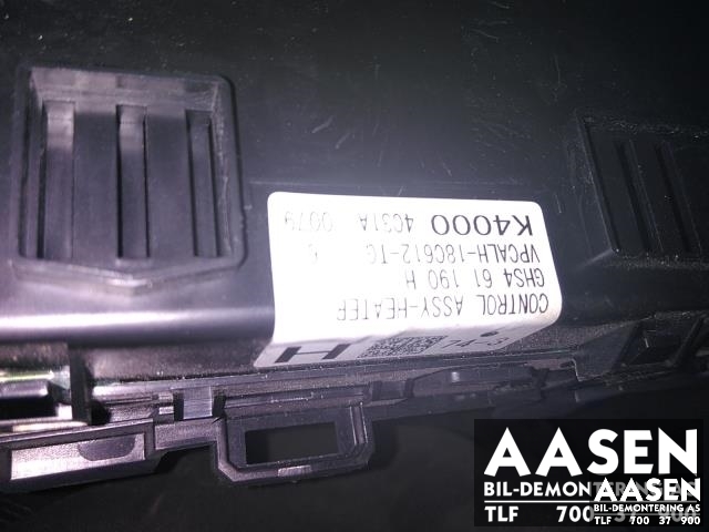 Varmeapparat betjening til Mazda 6 2013-2015 (Type III, Fase 1)  (GHS461190H|)