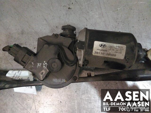Viskermotor frontrute til Hyundai Santa Fe, 2006-2009 (Type II, Fase 1)  (DENSO|98110-2B000)