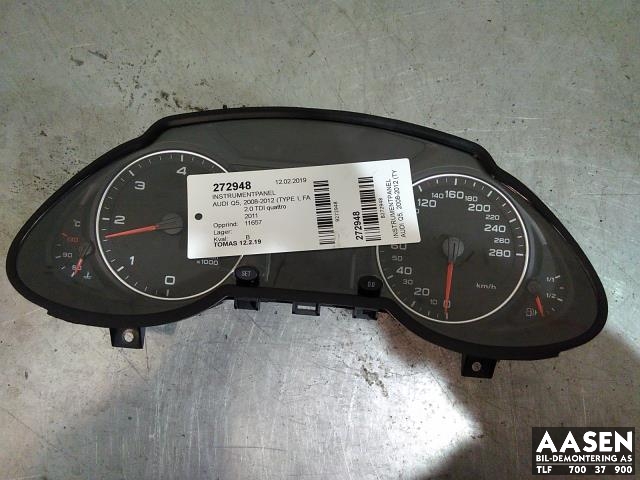Instrumentpanel til Audi Q5, 2008-2012 (Type I, Fase 1)  (MAGNET MARELLI|8R0920900Q)
