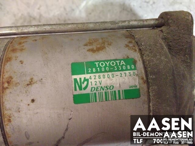 Starter diesel til Toyota Auris 2007-2010 (Type I, Fase 1)  (DENSO|28100-33080|)